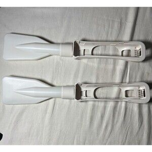 Wii Remote Holders Pair Paddle Ends Plastic Open Center Sports
